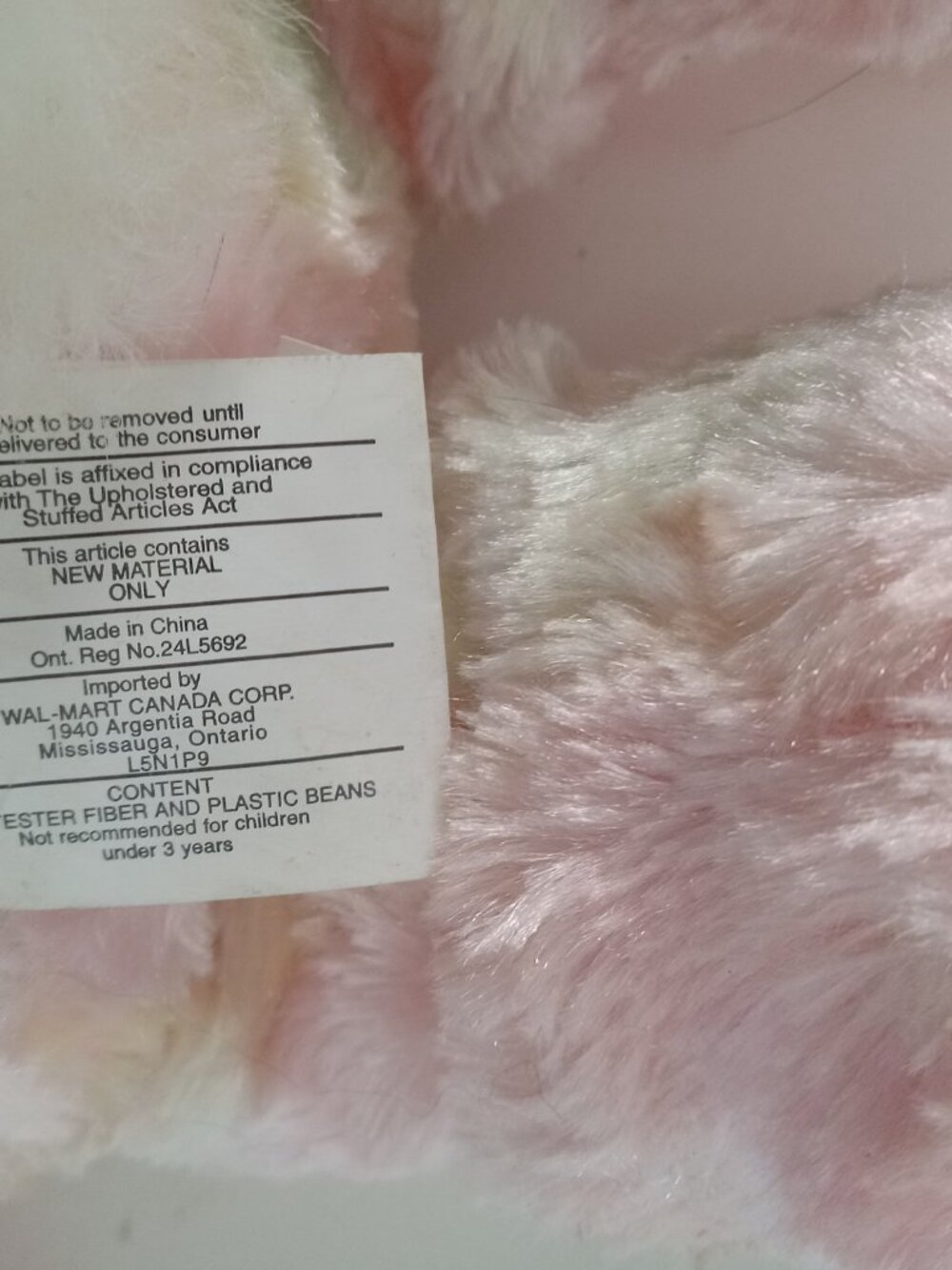 Pink Easter Bunny Rabbit Plush Floppy Carrot Foot Pastel Silky Walmart Tie-Dye - Picture 10 of 12